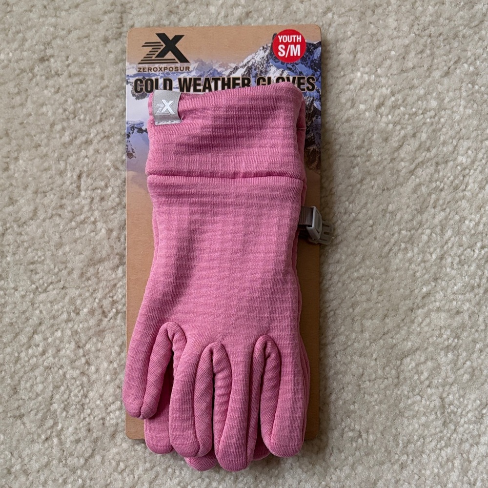 ZeroXposur Youth Pink Gloves